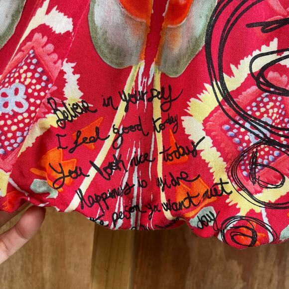 Desigual Women's Red Sleeveless Sheath Dress Boho Printed Size 44 (U.S. L) - Picture 10 of 13